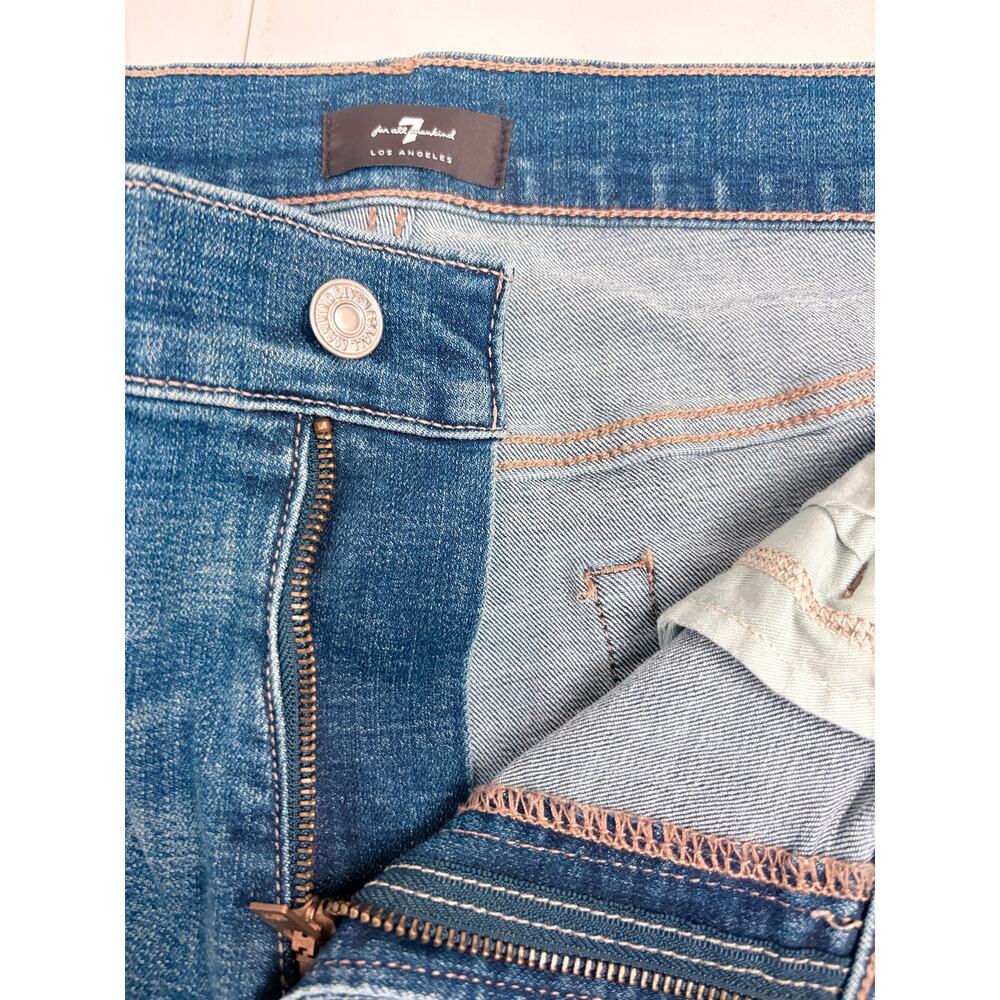7 for All Mankind Austyn straight leg men's blue jeans - Picture 3 of 5